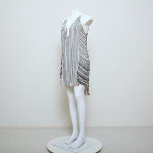 Mystree Pattern High Low Sleeveless Mini Dress